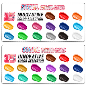 Panwenbo 15 Màu Sắc Không Độc Hại Nghệ Thuật Acrylic Sơn 500Ml Lớn Số Lượng Lớn Bảo Hiểm Cao Sơn Acrylic Thiết Lập Cho Vải Vải Da Gỗ - Product Image 3
