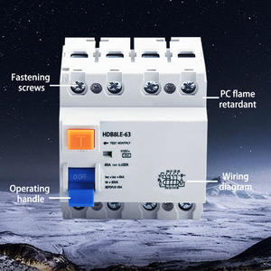 Hochwertiger 40A 415V PA66 Mini-Fehlerstrom-Schutzschalter (RCBO) für DIN-Schienenmontage mit 6kA Abschaltleistung - Product Image 5
