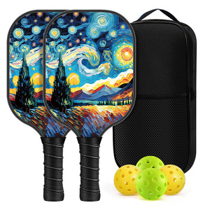 Raquetas de Pickleball Tongli para Niños, Núcleo de Panal, Superficie de Fibra de Vidrio, 16 mm, 40 Orificios, Ligeras, 220 g, Control y Potencia, USAP - Product Image 2
