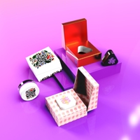 Boîtes cadeaux rigides à fermeture magnétique personnalisées, emballage de luxe haut de gamme avec impression de logo pour flacon en verre de 5 ml