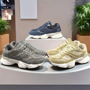 2025 New 9060 Breathable Cushioning Closed Toe <b>Height</b> <b>Increasing</b> Casual Walking <b>Shoes</b> Tennis Fashion Luxury Men's Lace-up Mesh - Product Image 2