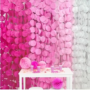 <span class=keywords><strong>Guirlande</strong></span> en papier crêpe personnalisé drapeaux suspendus rubans gland joyeux anniversaire utilisation intérieure jetable sexe révéler décoration de fête - Product Image 1