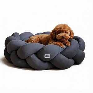 <span class=keywords><strong>Camas</strong></span> para mascotas (perros <span class=keywords><strong>y</strong></span> gatos) personalizables, tejidas a mano, suaves, cómodas, extraíbles, lavables a máquina, venta al por mayor, DEM/DOM disponible. - Product Image 1