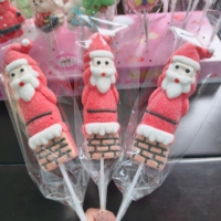 35g Suikerwattenstokjes Fruitig Hagedoorn Lollipop Cartoon Kerst Cadeaubox Feest Snack voor Kinderen