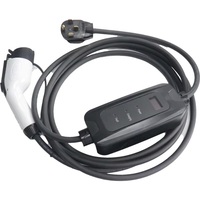 Chargeur EV portable 32A, station de recharge de véhicule à courant réglable avec adaptateur CEE EU UK, prise d'alimentation