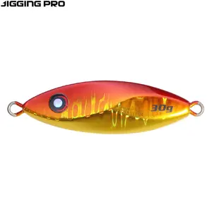 Jigging Pro Shore Casting Umpan Pancing 30G 45G Timbal Logam Lambat Pitch Jigging Umpan Ikan Jig untuk Air Asin Pesca Umpan Keras