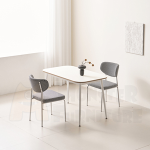 Silla de Día, Silla Comercial para Cafetería, Silla de Restaurante de Tela Suave, Silla de Comedor Compacta y Cómoda, Apilable, de Fácil Montaje, Moderna - Product Image 3