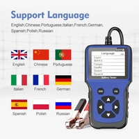 V311B Testeur de batterie de voiture 12V avec écran couleur de 2,8 pouces, analyseur, outil de diagnostic automobile, testeur de charge de batterie de voiture, analyseur