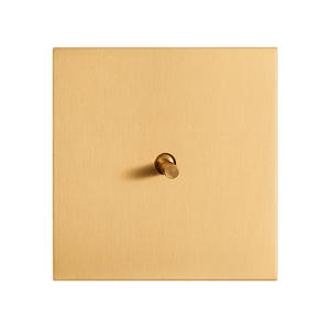 Interrupteur mural de luxe 3 gangs 2 voies en acier inoxydable, nouveau design, plaqué, personnalisé, avec prise - Product Image 4