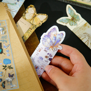 ที่คั่นหนังสือรูปผีเสื้อ 11 ชิ้น/แพ็ค ชุดแฟนตาซีผีเสื้อ ลายการ์ตูนอเนกประสงค์ สำหรับนักเรียน - Product Image 2