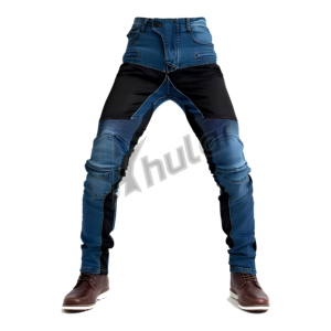 กางเกงขี่มอเตอร์ไซด์ผู้ชายใหม่สีน้ำเงิน evlar สำหรับฤดูร้อนกางเกงขี่รถจักรยานยนต์ป้องกันฤดูใบไม้ร่วงกางเกงป้องกันซิลิโคน - Product Image 1
