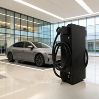 Nueva Estación de Carga Comercial para Vehículos Eléctricos 40-80kW CCS2 Gun OCPP 1.6J con Clasificación IP54, Solución de Estacionamiento para Flotas Relocalizable Jinghu TA-DC-TC-B