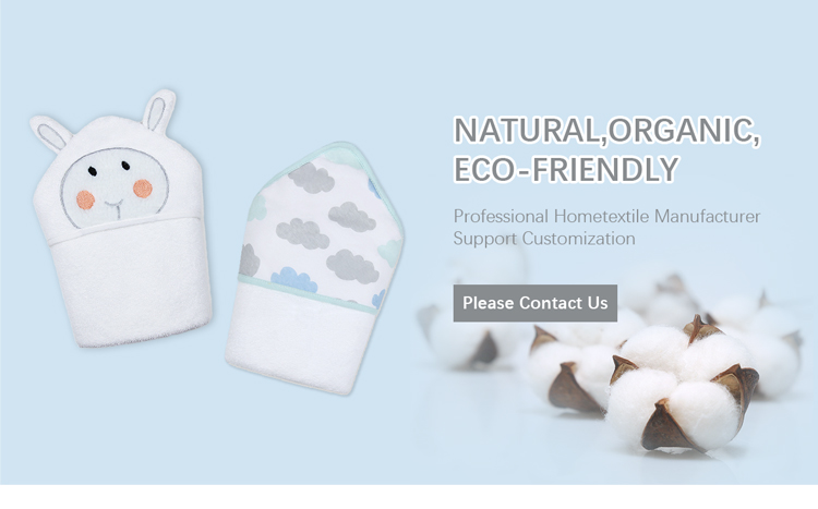 Baby hooded towel set top choice for kids 100%cotton 70*70 or customized size for bath use