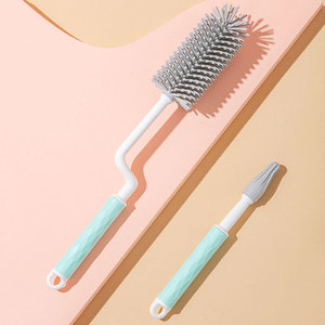 Silicone Bottle <b>Brush</b> Set with <b>Long</b> <b>Handle</b> for Cup and Kitchen Household Cleaning - Product Image 6