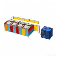 Cabine de polissage et de meulage multi-stations avec extracteur de fumées de soudage intégré