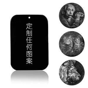 Pendentif en jade noir naturel de Hotan, dieu gardien du zodiaque, néphrite, bouddhisme, cadeau UNISEXE avec certificat d'évaluation SX21 - Product Image 3