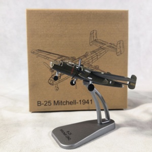 Modello di Bombardiere B-25 <span class=keywords><strong>della</strong></span> Seconda <span class=keywords><strong>Guerra</strong></span> Mondiale di Alta Qualità, Scala 1:144, in Lega di Zinco 3D, Tecnica di Pressofusione per <span class=keywords><strong>Arte</strong></span> e Collezionismo - Product Image 2