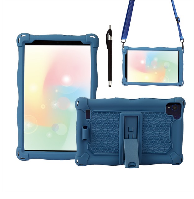 Reinforced Hidden Bracket Protective Sleeve Tablet Case Cover Shell Soft Silicone Case for Huawei Mediapad M6 8.4" 2019