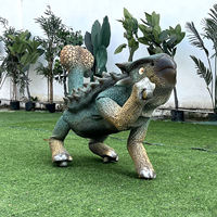 Unitree Go2 KI-gesteuerter Parasaurolophus Roboterhund mit Silikonhaut, Fernbedienung/Sprachsteuerung/App-Steuerung, interaktiv für Einkaufszentren und den Außenbereich