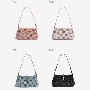 Borsa a Spalla da Donna di Lusso alla Moda 2026 con Cerniera Singola, Design Scavato, in PU, Accessorio Elegante BADI - Product Image 5