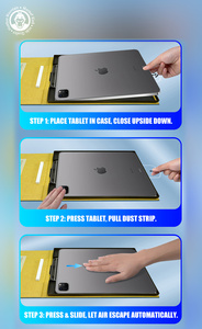 KA-C04 Verre trempé 9H HD transparent anti-reflet anti-statique couverture intégrale épaisseur 0,3 mm pour tous les modèles de tablettes 12,9 pouces - Product Image 2