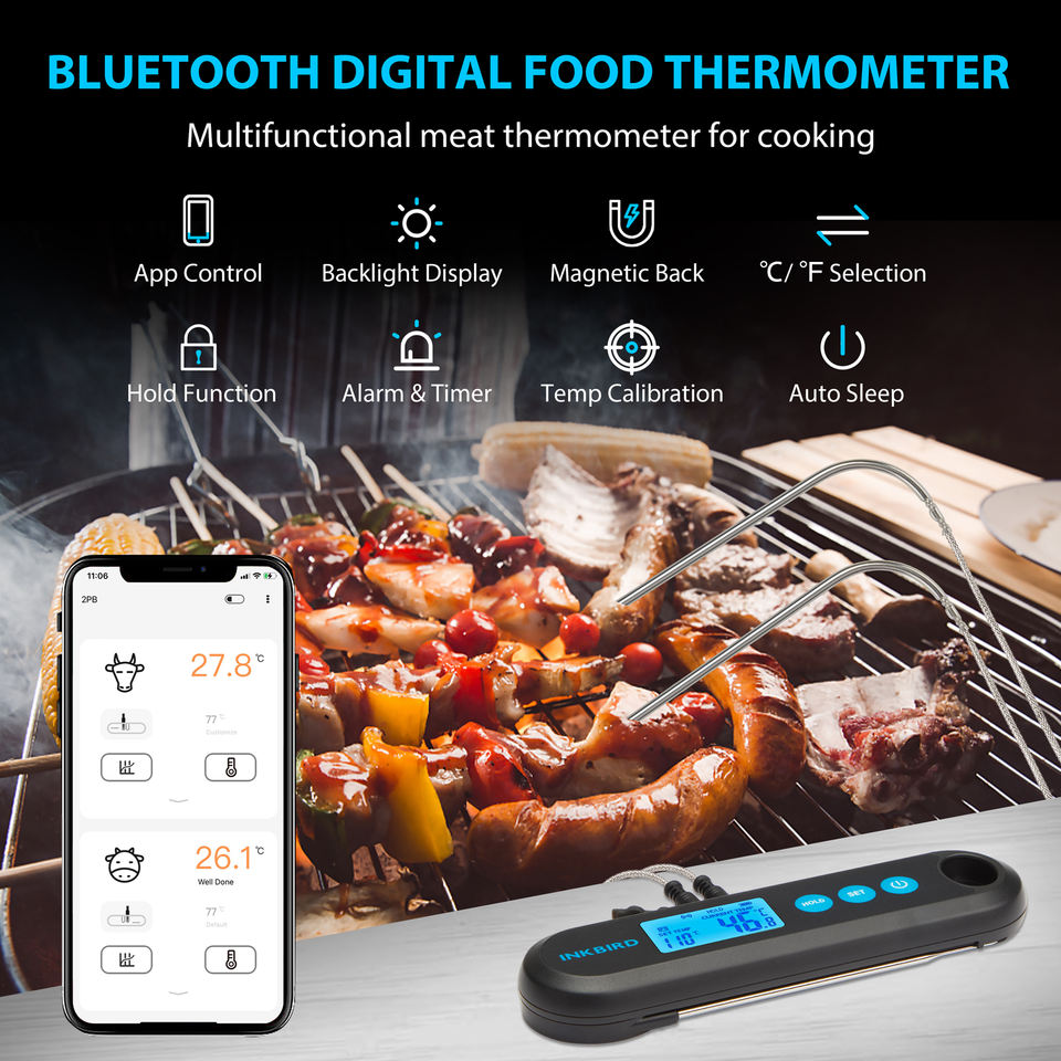 INKBIRD IHT-2PB BBQ Thermometer - Thumbnail 2