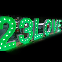 Lettres d'ampoule au néon LED personnalisables pour la publicité et la décoration intérieure