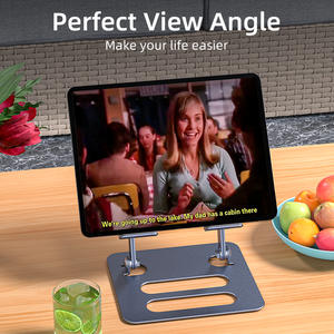 Hàng Mới Về Giá Đỡ Máy Tính Bảng Bằng Hợp Kim Nhôm Giá Đỡ Điện Thoại Di Động Xoay 180 Độ Miễn Phí 2 Trong 1 - Product Image 4
