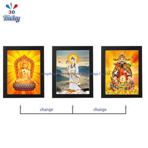 Ricky Custom 3D Sacred Geometry 3D Plastic Artwork - Spiritual Symbolism Layered PET Panel avec effet de réflexion de lumière <span class=keywords><strong>divine</strong></span> - Product Image 3