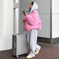 Blousons Bomber Personnalisés Réversibles en Toile de Coton Lavée et Délavée avec Impression Camouflage, en Polaire Épaisse, pour Fabricants de Streetwear