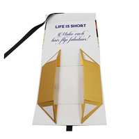 Boîte à perruques de luxe Logo personnalisé Taille Extension de cheveux Carton Emballage magnétique Boîte-cadeau pour perruque avec ruban Fermeture magnétique
