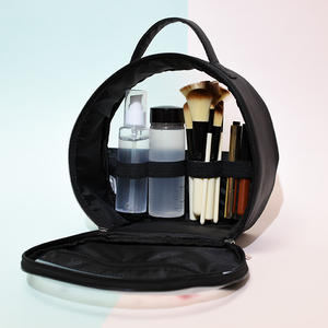 Portable 21x10x23cm <b>Large</b> Capacity Professional Textured Matte Printed PU Cartoon Zipper Lady Patchwork <b>Makeup</b> <b>Bag</b> - Product Image 2