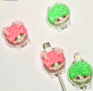 Vigreat 2025 nuevo Protector de Cable personalizado creativo <span class=keywords><strong>datos</strong></span> claros dibujos animados lindo Animal <span class=keywords><strong>Anime</strong></span> Bites cargador soporte para iPhone - Product Image 5