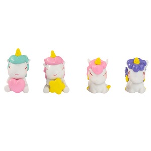 Figurine de licorne de rêve, décoration de voiture miniature, accessoire de bureau en PVC D1309 - Product Image 5