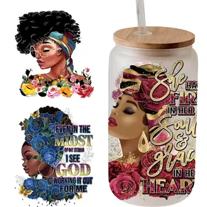 Factory customized high quality mother's day uv dtf cup packaging transfer 16 oz sticker design uv dtf wrap for cups