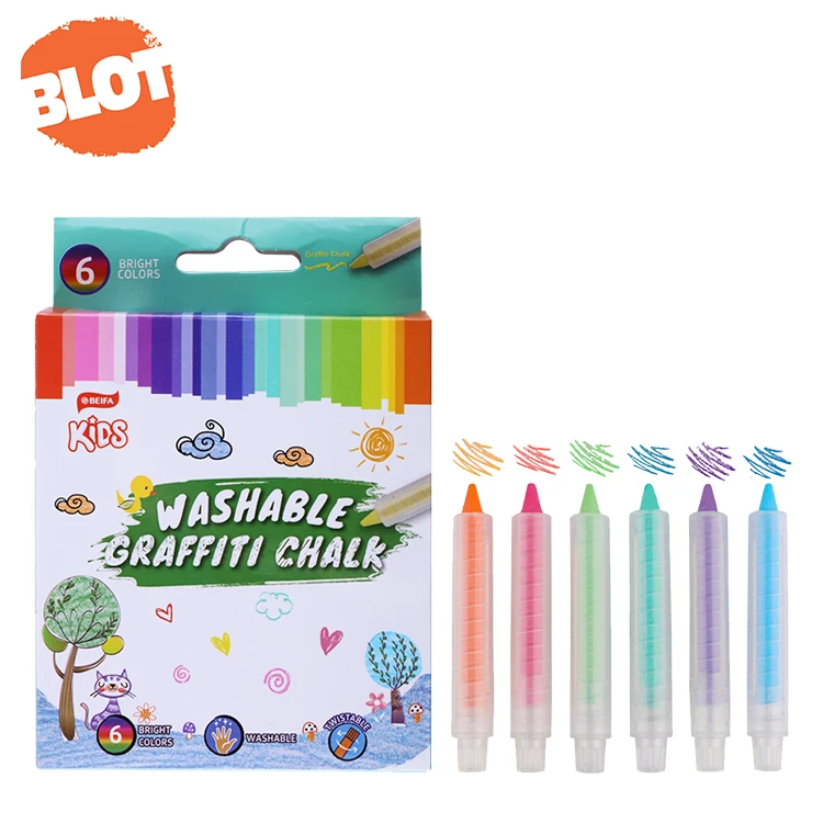 Моющийся и вращающийся беспыльный тротуар BLOT BSCH80002, напишите цветной мел