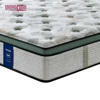 Matelas Premium LOONGFUNG sous vide à ressorts ensachés zonés avec latex naturel et mousse de charbon de bambou pour chambre et hôtel