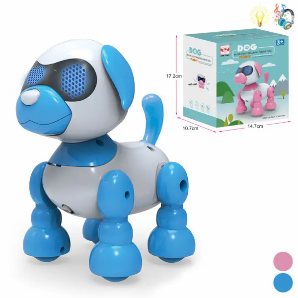 New Design Smart Robot Dog Toy Electronic Intelligence Walking Robot Toy With Light and Music