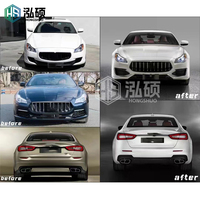 Pour Maserati Quattroporte Kit de carrosserie mise à niveau vers T Style pare-chocs de voiture jupes latérales phares Kit de carrosserie