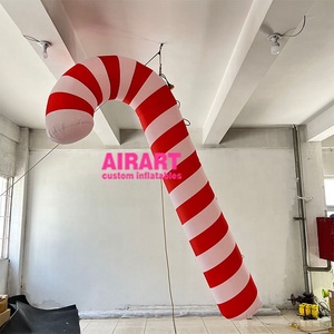 Tongkat permen tiup harga grosir liburan Natal halaman dekorasi menggantung manis tiup untuk iklan - Product Image 4