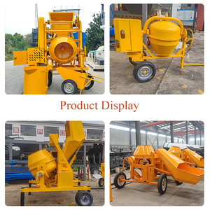 Fournisseur d'usine Bétonnière portable Bétonnière 350 litres Tambour basculant Bétonnière avec trémie - Product Image 5