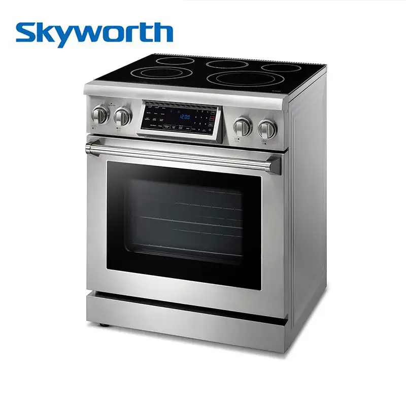 Skyworth Factory OEM ODM Oven Amerika Utara dengan pabrik baja tahan karat UL rentang listrik 30 inci 24 inci untuk rumah