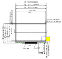 Module d'affichage FHD DAS 3,5 pouces, résolution 1920x1080, rétroéclairage LED, interface MIPI, circuit intégré de commande EK79303 avec carte
