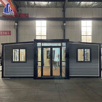 Maison conteneur extensible à double aile 2026 en promotion, installation rapide, étanche, préfabriquée