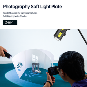 Accessoires de studio professionnels de qualité supérieure : Plaque conique diffuseur de lumière douce en <span class=keywords><strong>papier</strong></span> <span class=keywords><strong>blanc</strong></span> pour photographie de bureau et arrière-plans de bijoux - Product Image 2