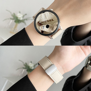 Cinturino per Orologio in Pelle con Fibbia Magnetica Pieghevole per <span class=keywords><strong>Huawei</strong></span> GT6 GT5 GT4 <span class=keywords><strong>GT3</strong></span> <span class=keywords><strong>Pro</strong></span>, Cinturino Sostitutivo in Pelle Premium - Product Image 2