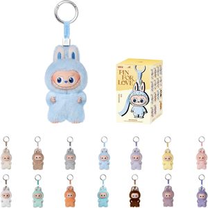 POP MART the MONSTER labubu V4 PIN para la <span class=keywords><strong>SERIE</strong></span> LOVE Heart Code, Colgante de Peluche Mini labubu (A-M), Figuras de Peluche, Caja Sorpresa - Product Image 2