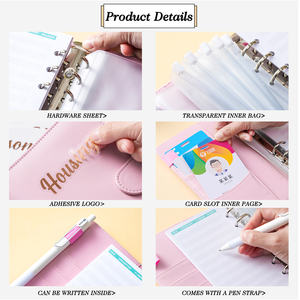 A6 Losbladige Notebook Handboek Met 6 Ringen Budget Losbladige Binder Pvc Omslag Cash Envelop Planner Journal Geschenken - Product Image 6