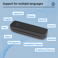 Y8 haute qualité bas prix Mini bureau mobile imprimante compacte Document Blue dent sans encre A4 Portable imprimante d'étiquettes thermiques