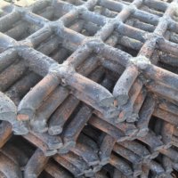 Grille en treillis soudé à ouvertures fixes, surface plane, panneau robuste résistant à l'usure pour installation de criblage de pierres concassées